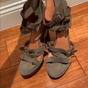 Army green heels